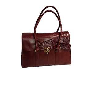 PATRICIA NASH HAND  TOALED BRITISH TAN LEATHER BAG